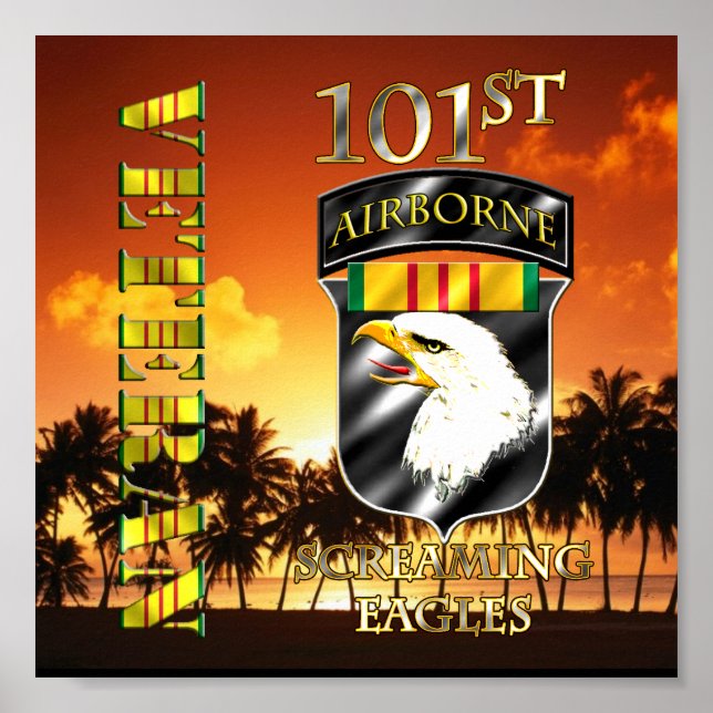 101:a Airborne Division Vietnam Veteran Poster (Framsidan)
