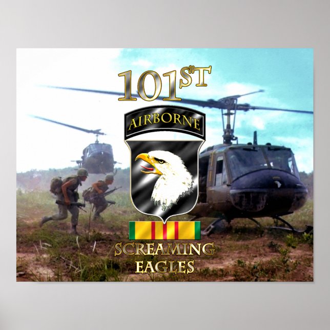 101:a Airborne Division Vietnam Veteran v2 Poster (Framsidan)