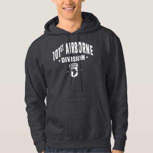 101:a flygburen division Grått Distress Hoodie