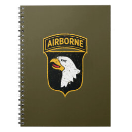 101:a flygburen division "Screaming Eagles" Grunge Anteckningsbok