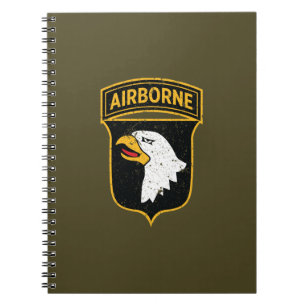 101:a flygburen division "Screaming Eagles" Grunge Anteckningsbok
