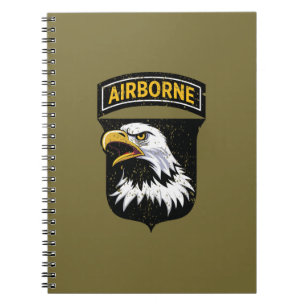101:a flygburen division "Screaming Eagles" Grunge Anteckningsbok