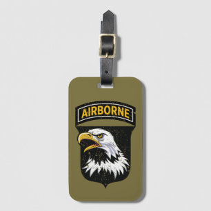 101:a flygburen division "Screaming Eagles" Grunge Bagagebricka