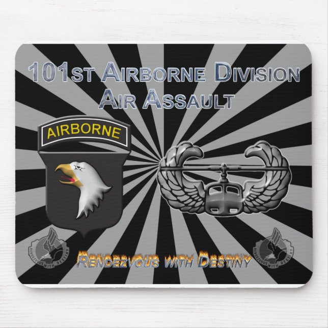 101:a flygburen divisionens Gift Mouse Pad Musmatta (Framsidan)