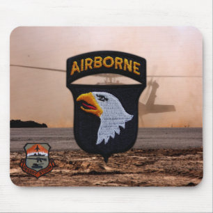 101:a flygburna divisionen bukt krig vets Mousepad Musmatta