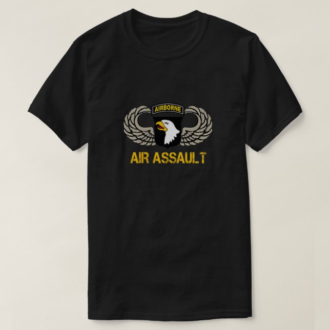 101:a flygburna divisionen Luft Assault Tshirt Vet T Shirt (Design framsida)