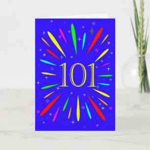 101:a födelsedagsexplosionskort kort