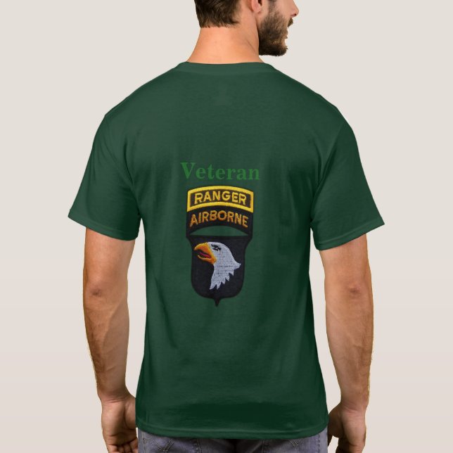 101:a luftburen division Screaming Eagles-korriger T Shirt (Baksida)