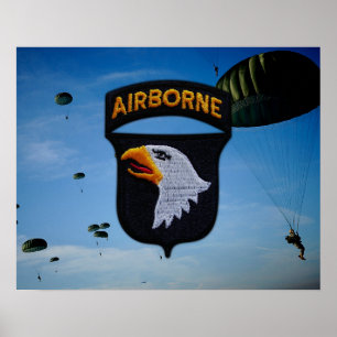 101:a luftburen divisionspatch Poster