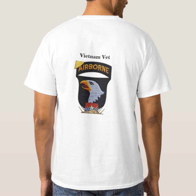 101:a luftburen skrikörn vietnam krig tee (Baksida)