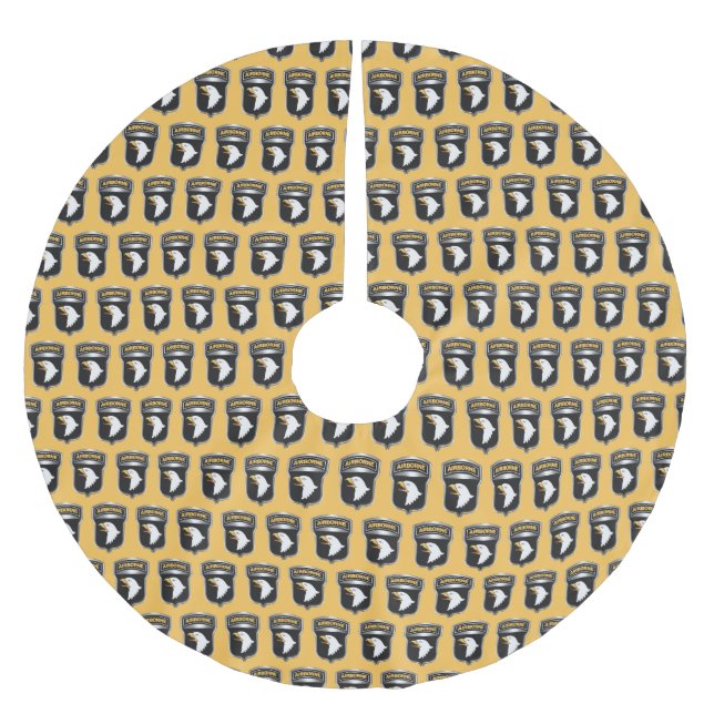 101:a luftburna divisionen  julgransmatta borstad polyester (Framsidan)
