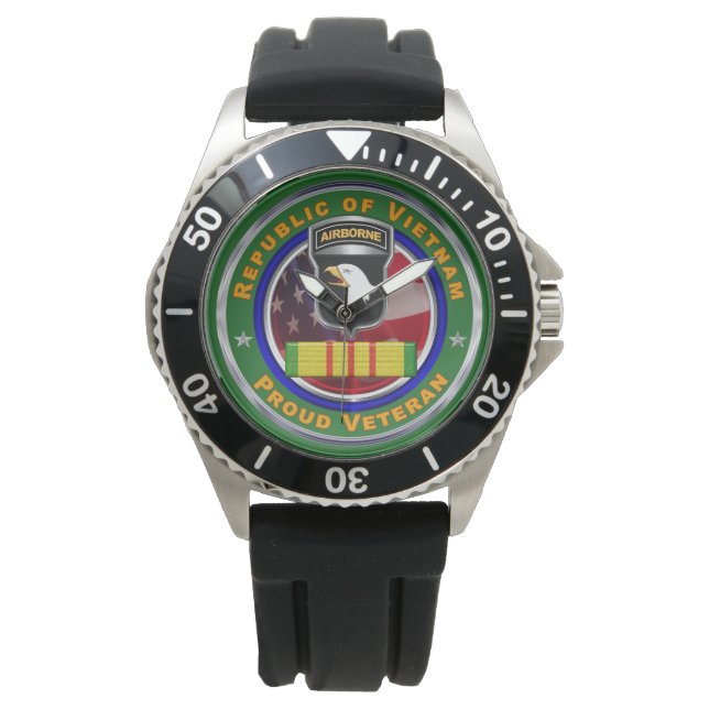 101:a luftburna divisionen Vietnamveteran Armbandsur (Framsida)