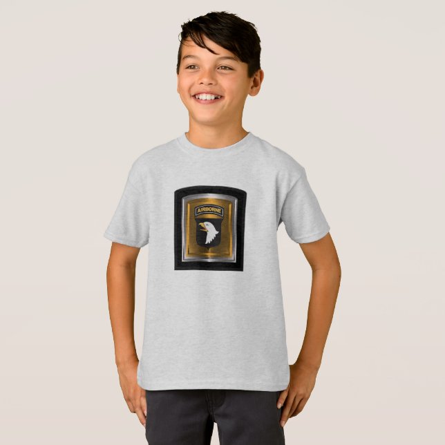 101:a luftburna divisionens unge t shirt (Hel framsida)