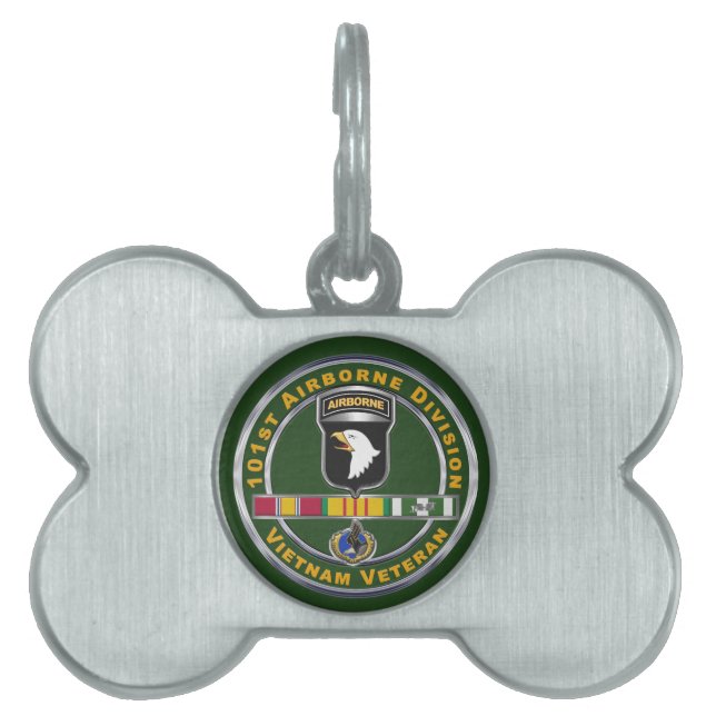 101:a luftburna divisionens Vietnamveteran ID-bricka Husdjur (Framsidan)