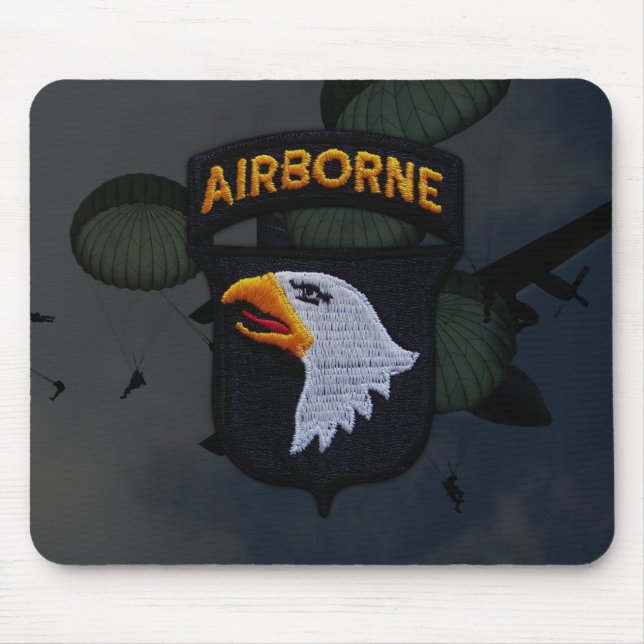 101:a luftburna divisionstecken patch Mousepad Musmatta (Framsidan)