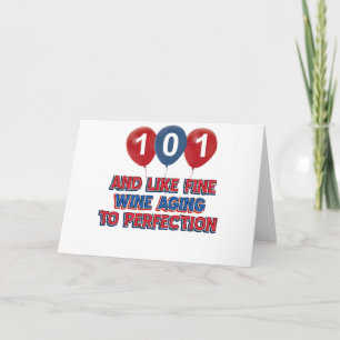 101. åriga födelsedagdesigner kort