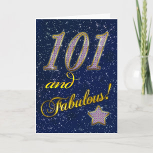 101-årsdag för någon Fabulous Kort