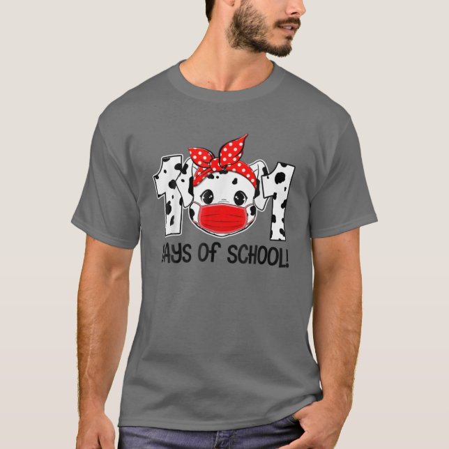 101 dagar för skollärarbarn t shirt (Framsida)