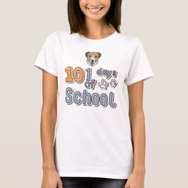 101 dagar med Dalmatisk Hund i skolan T Shirt (Framsida)