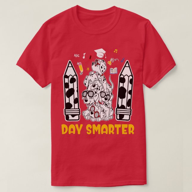 101 dagar med Hund från skolan Dalmatien 100 dagar T Shirt (Design framsida)