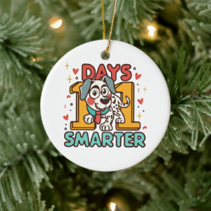 101 dagar smartare dalmatiner hund julgransprydnad keramik