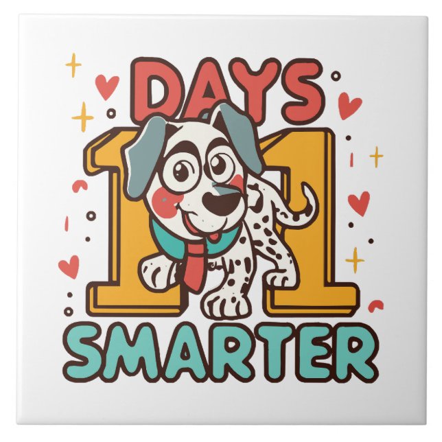 101 dagar smartare dalmatiner hund kakelplatta (Framsidan)