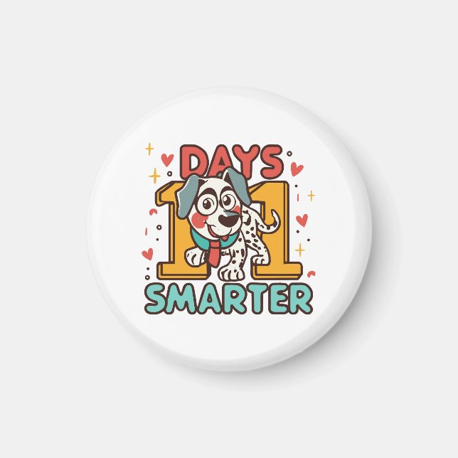 101 dagar smartare dalmatiner hund magnet (Framsidan)