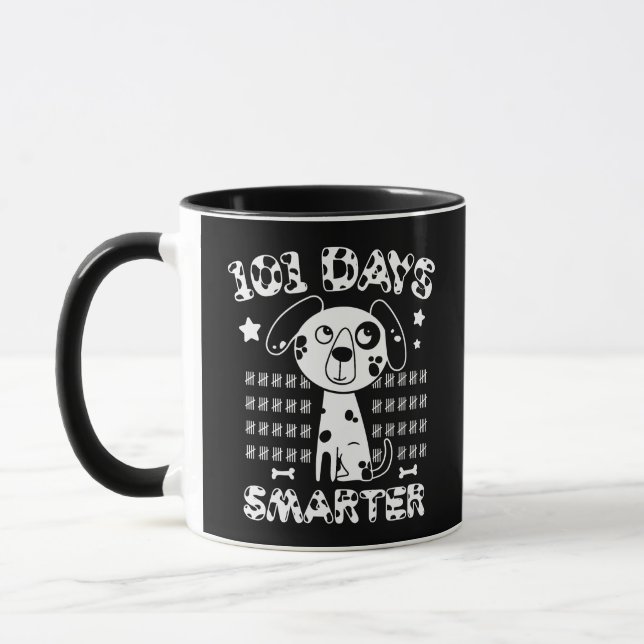 101 dagar Smarter Dalmatian Hund Cute Dalmatian Pe Mugg (Vänster)