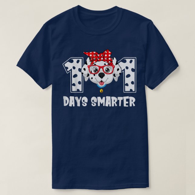 101 dagar Smarter Shirt Dalformation Hund Lärare K T (Design framsida)