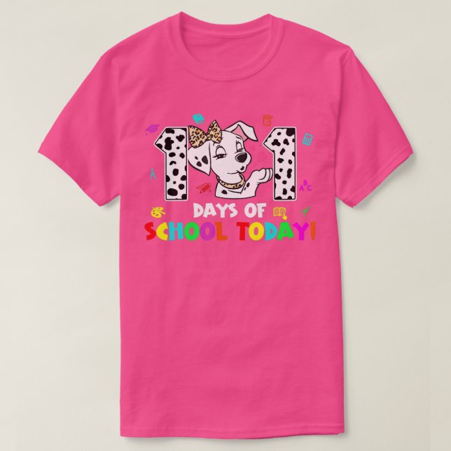 101 dagars skola i dag 101 dagar Smarter Dalmatien T Shirt (Design framsida)