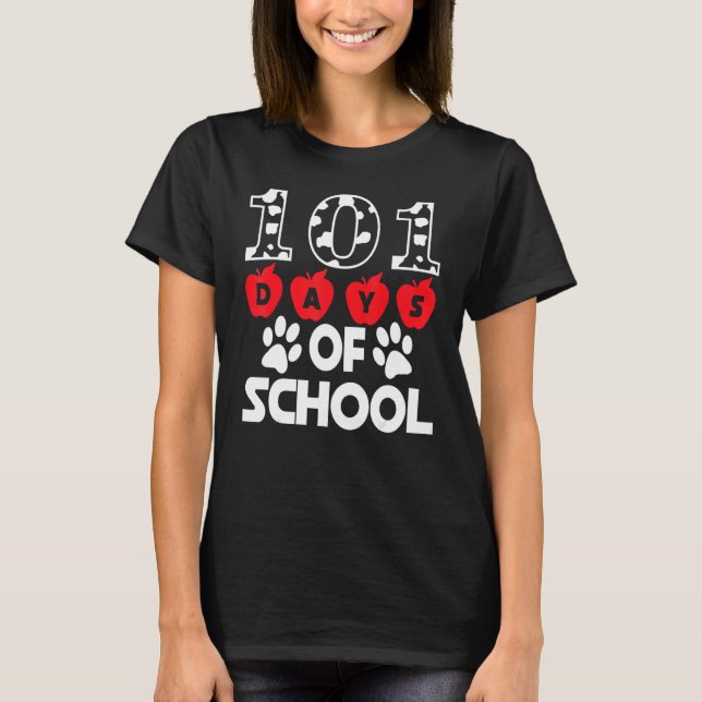 101 Day School Shirt 100th Day Of Magical Teacher  T Shirt (Framsida)