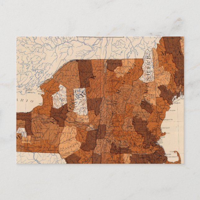 101 Förbrukning NY, NJ, New England Vykort (Framsida)