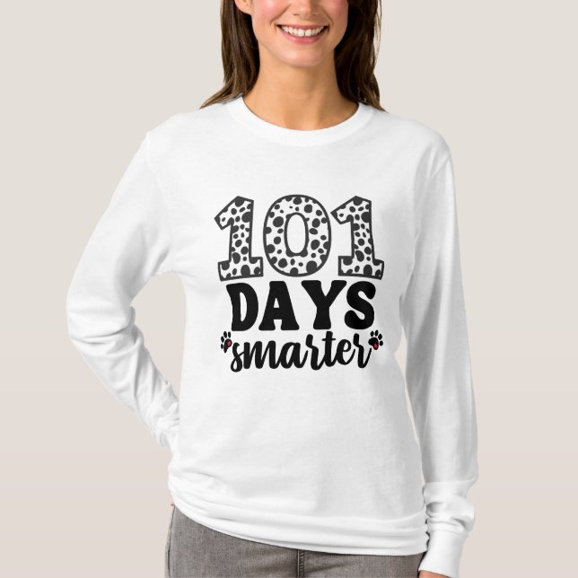 101 Hund i skolan Dalmatien Funny T-Shirt (Framsida)