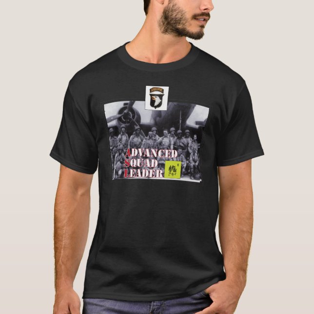 101. Luftburen ASL WWII T-shirt (Framsida)