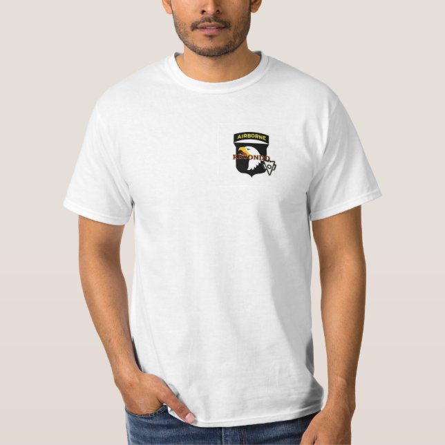 101. Luftburen Recondo vitT-tröja T-shirt (Framsida)