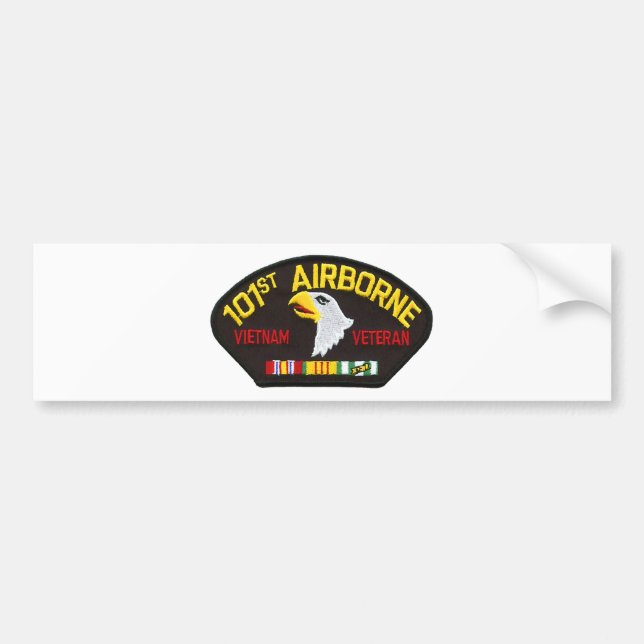 101. Luftburen Vietnam veteran Bildekal (Framsidan)