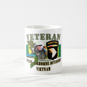 101. Luftburna Div-Vietnam (w/CIB) Kaffemugg