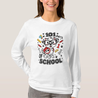 101 Skoldagar Söt T-Shirt | Tillbaka till Skolan