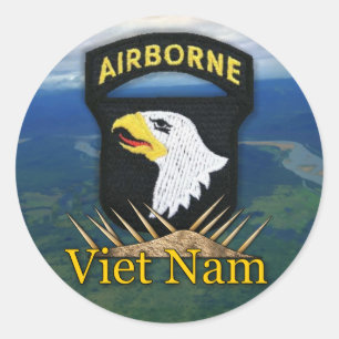 101. veteran vietnam för luftburen uppdelning vet runt klistermärke