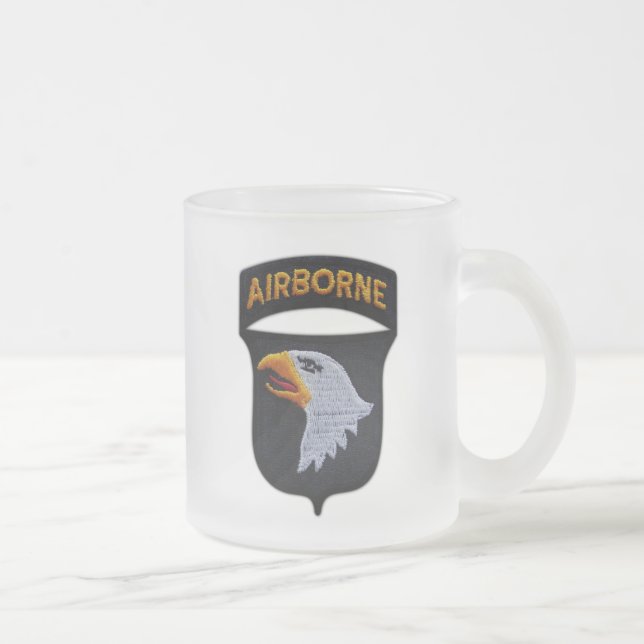 101st ABN Airborne Division Screaming Eagles Vets Frostad Glasmugg (Höger)