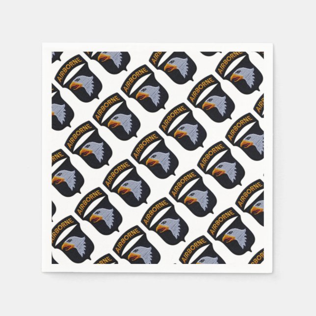 101st ABN Airborne Division Screaming Eagles Vets Pappersservett (Framsidan)