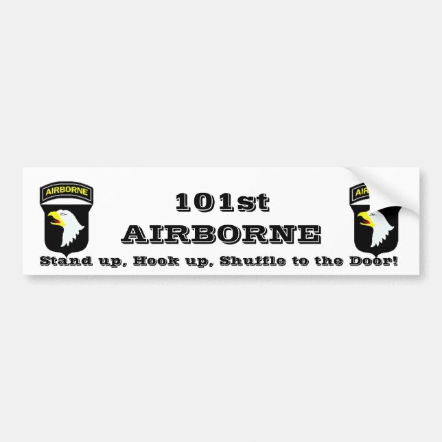 101st Airborne Bildekal (Framsidan)