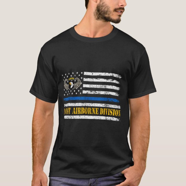 101st Airborne Di-veteran T Shirt (Framsida)