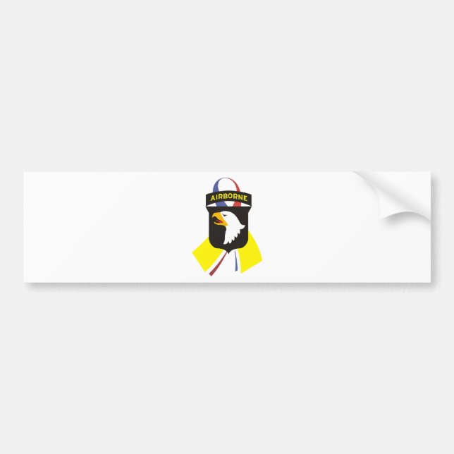 101st_Airborne_Division-1ribbon Bildekal (Framsidan)
