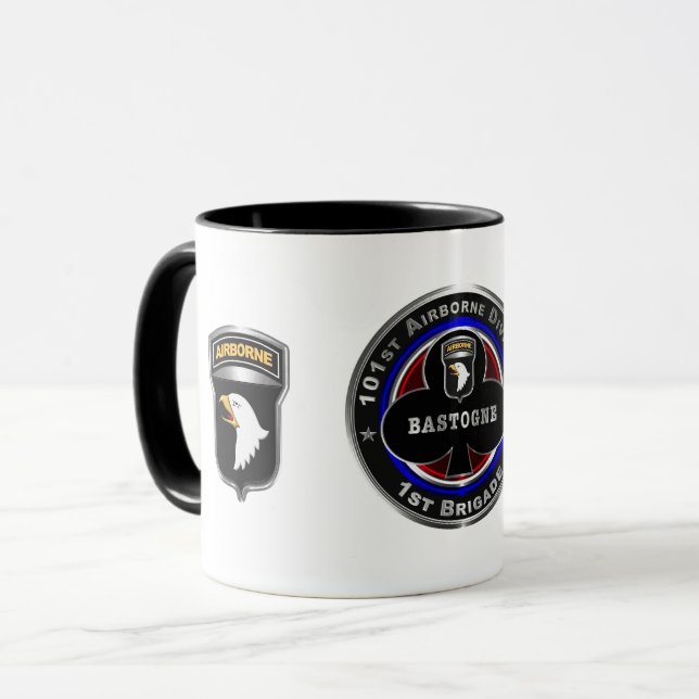 101st Airborne Division 1st Brigade"Bastogne" Cof Mugg (Framsida vänster)