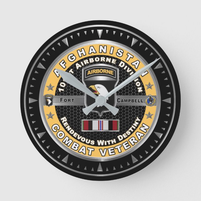 101st Airborne Division Afghanistan-veteran Rund Klocka (Framsida)