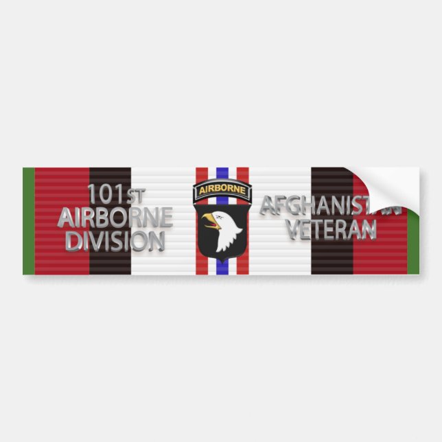 101st Airborne Division Afghanistanveteran Bildekal (Framsidan)