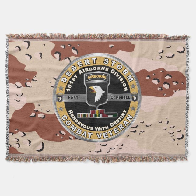 101st Airborne Division Desert Storm-veteran Filt (Framsidan)