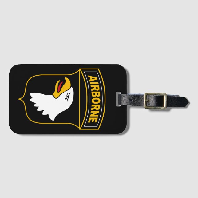 101st Airborne Division militärveteran Bagagebricka (Framsida horisontal)