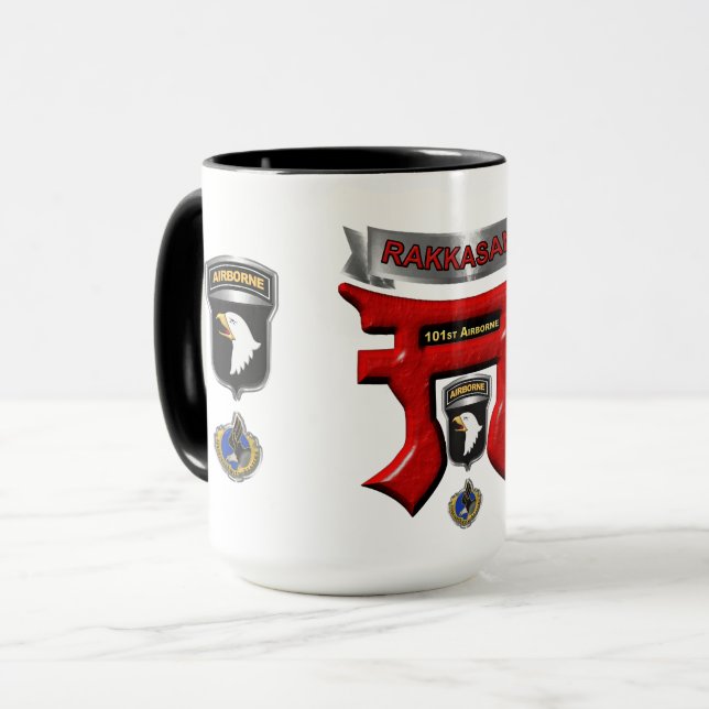 101st Airborne Division Rakkasans Mugg (Framsida vänster)